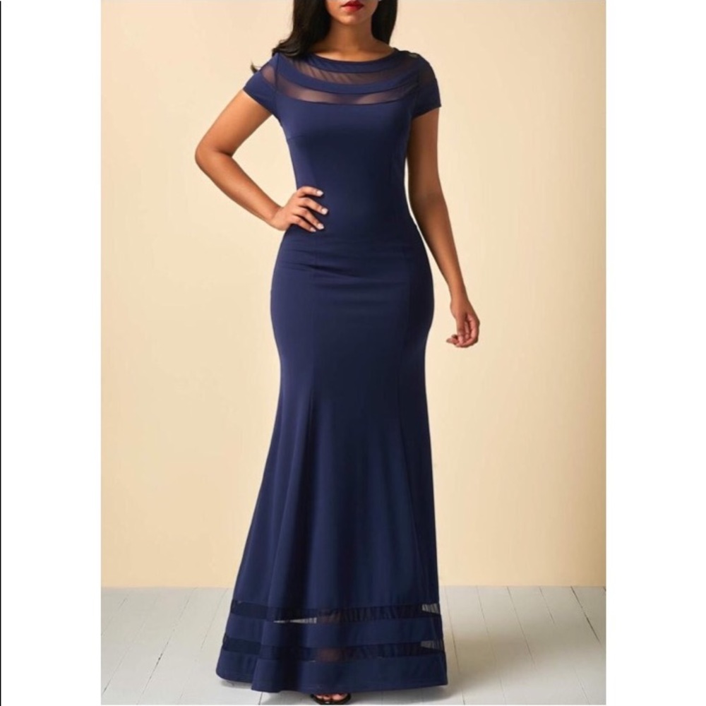 Navy Blue Maxi Dress